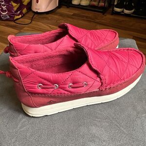 Sperry MocSider Quilted Slip‎ On  Womens Red Flats Casual STS86947
